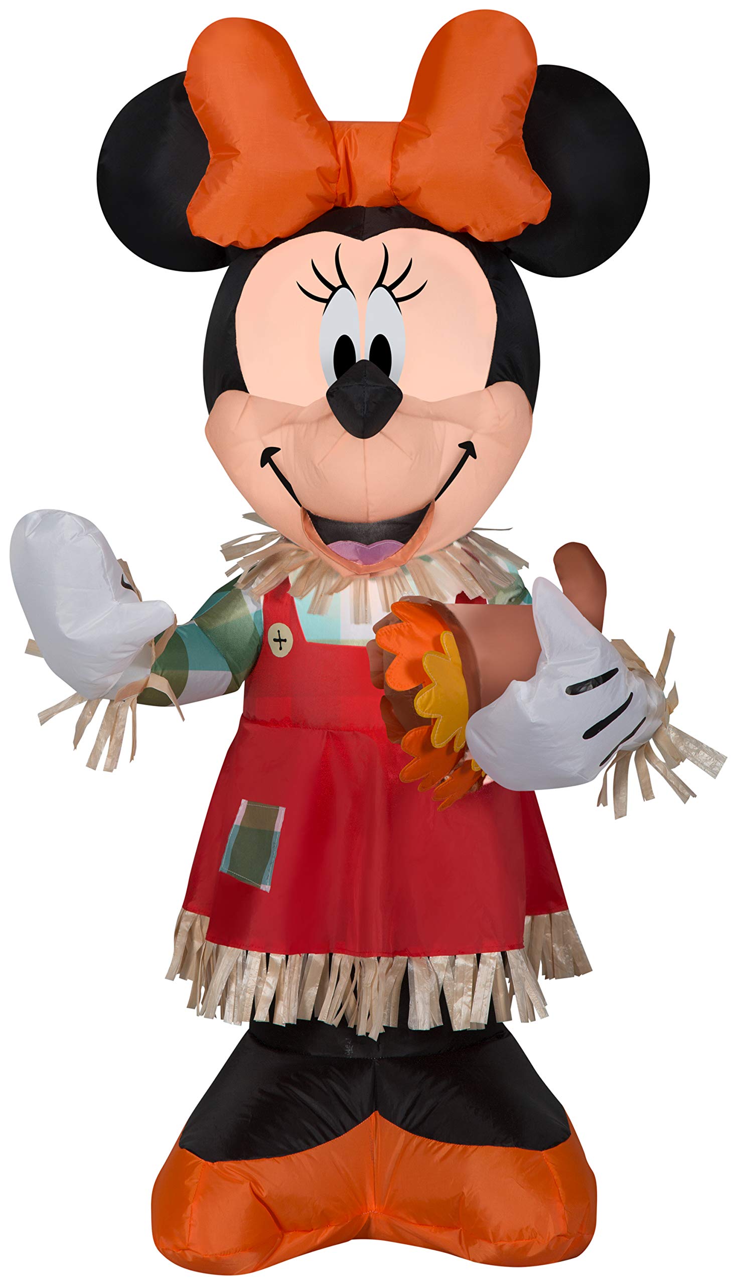 Gemmy 3.5 Airblown Disney Inflatable Minnie Holding Cornucopia