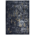 Spring 8'6" X 11'10" Abstract Gray/Black/Blue/Black/Gray Power-Loomed Rug