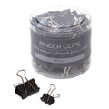 U Brands Binder Clips, Assorted Sizes, Small 3/4-Inch Width And 1/3-Inch Paper Holding Capacity, Medium 1-1/4-Inch Width And 1/2