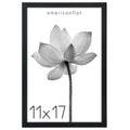 Americanflat 11x17 Picture Frame with Polished Plexiglass - Soho Collection - Gallery Style Deep Molding Frame for Wall Display 