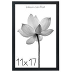 Americanflat 11x17 Picture Frame with Polished Plexiglass - Soho Collection - Gallery Style Deep Molding Frame for Wall Display 