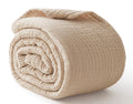 100% Cotton Muslin Blanket Queen 90  x 90 , 6 Layers Breathable and Lightweight Cotton Throw Blanket for Bed, Soft Quilt Bedspre