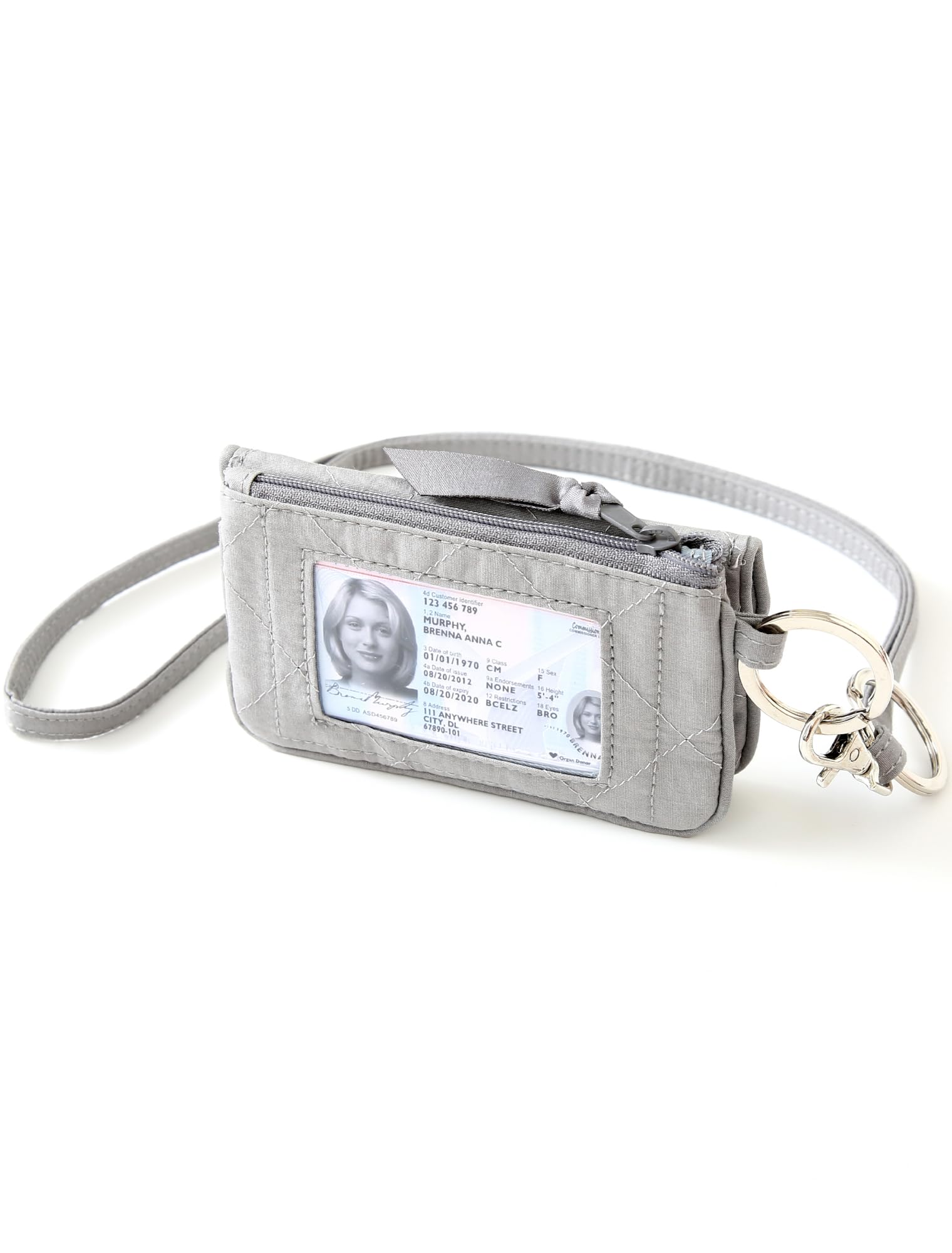 Wonderful Flower Card Holder, Rfid Blocking, Id Holder With Lanyard For Men And Women, Dual Pockets, Badge Holder, Lanyard Walle