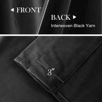 Lazzzy Velvet Black Curtains 72 Inches Long Thermal Insulated Drapes For Bedroom Living Room Darkening Window Treatments Rod Pocket 2 Panels