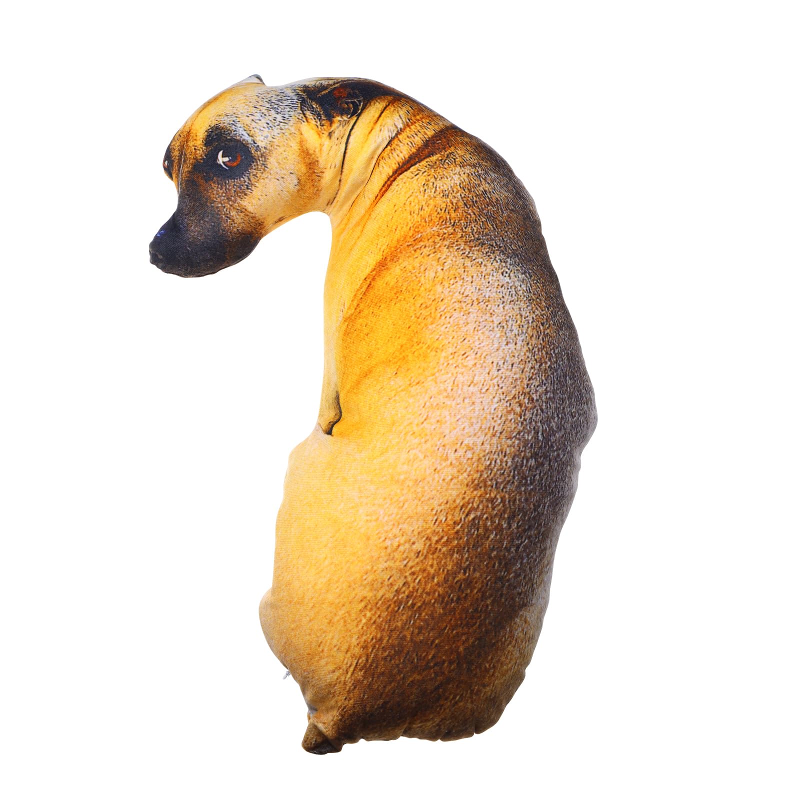 Toyvian 1PC 3D Dog Throw Pillow 3D Simulation Plush Stuffed Animal Cushion Pillow Toy for Kids, Home, Bed, Sofa (Hound 50cm)