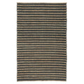 Kosas Home Alysa 96 X 120 Striped Jute Fabric Area Rug In Mineral Blue/Natural