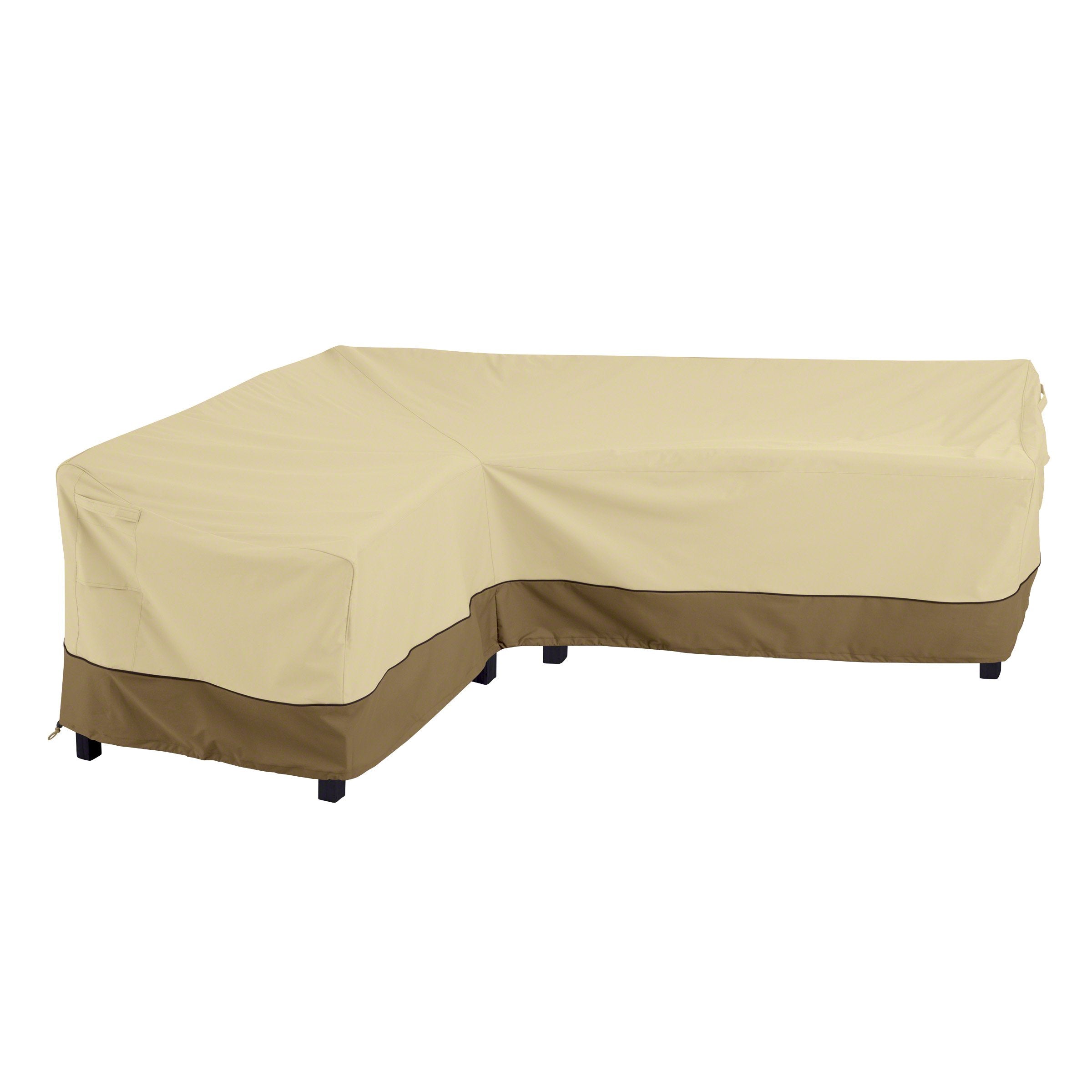 Classic Accessories Veranda Water-Resistant 115 Inch Patio Left-Facing Sectional Lounge Set Cover, Patio Furniture Covers