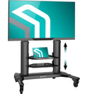 ONKRON Mobile TV Stand on Wheels for 40-80 Inch TV up to 122 lbs, Height Adjustable TV Stand Movable 200x200-700x400 VESA Alumin
