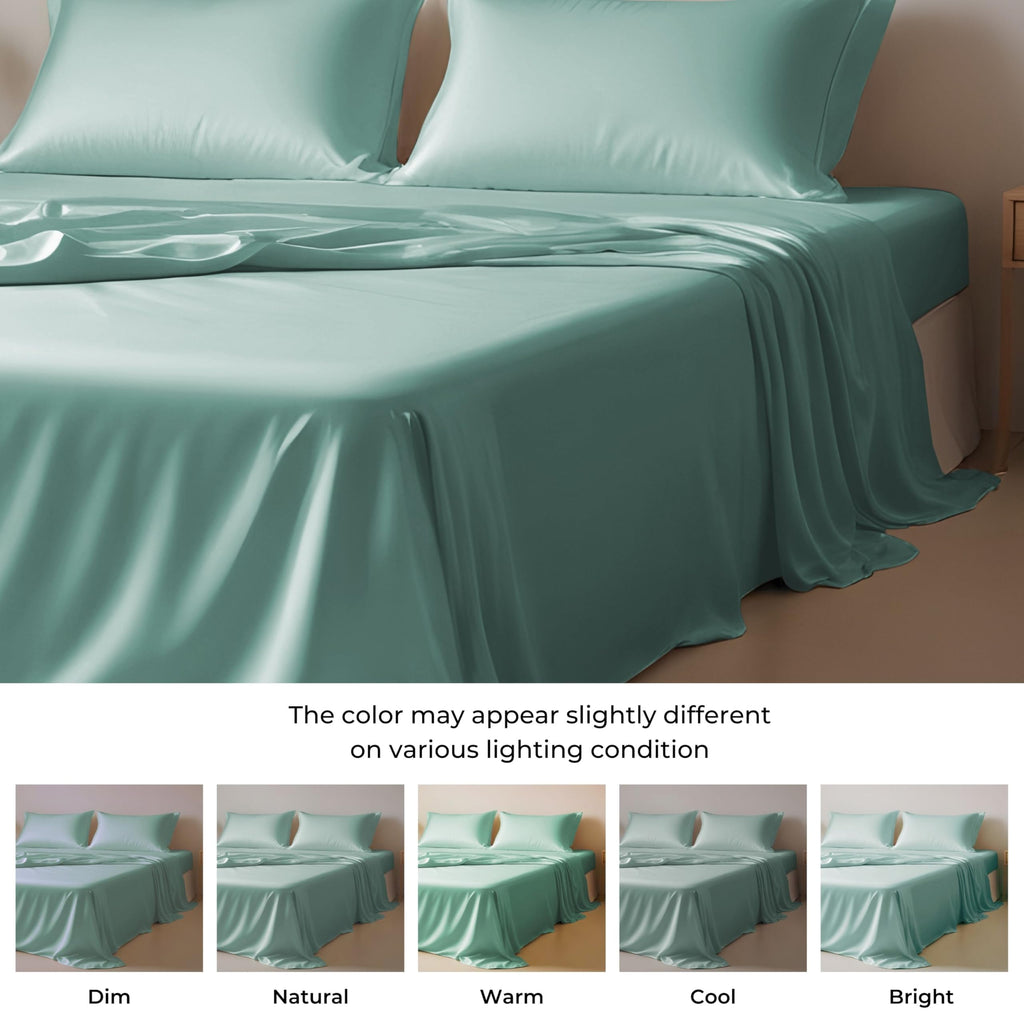 Linenwalas King Size Sheets Set Silk Soft - Austrian Eucalyptus Tencel Lyocell Bed Sheets-Organic, Cooling,Breathable, Deep Pock