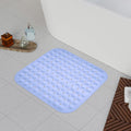 Kuber Industries Bath Mat | PVC Bathroom Mat | Square Bath Tub Mat | Foot Massager Mat | AntiSkid Floor Mat | Shower Mat | Sky 