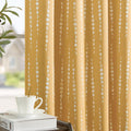 Jinchan 100% Blackout Boho Curtains Moon Phases Printed Bedroom Curtains 96 Inches Long Mustard Drapes Rod Pocket Thermal Insulated Curtains For Nursery Yellow Window Drapes Curtain Set 2 Panels
