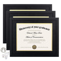 upsimples 11x14 Diploma Frame Certificate Degree Document Frame with High Definition Glass, 3 Pack Diploma Frames 8.5 x 11 with 