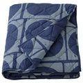 Stork Jordranunkel Comforter, Cotton Viscose Blend, Dot Pattern, Machine Washable, Soft Brushed Surface (Dark Blue, 150X250 Cm)