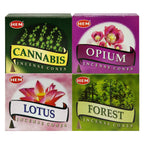 Hem Incense Cones Variety Pack #2 And Cone Incense Burner Bundle With 4 Most Liked Fragrances