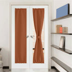 NICETOWN Room Darkening Shades for Entry Door Side - Privacy Door Window Curtains Thermal Insulate Covering for Patio Door Glass