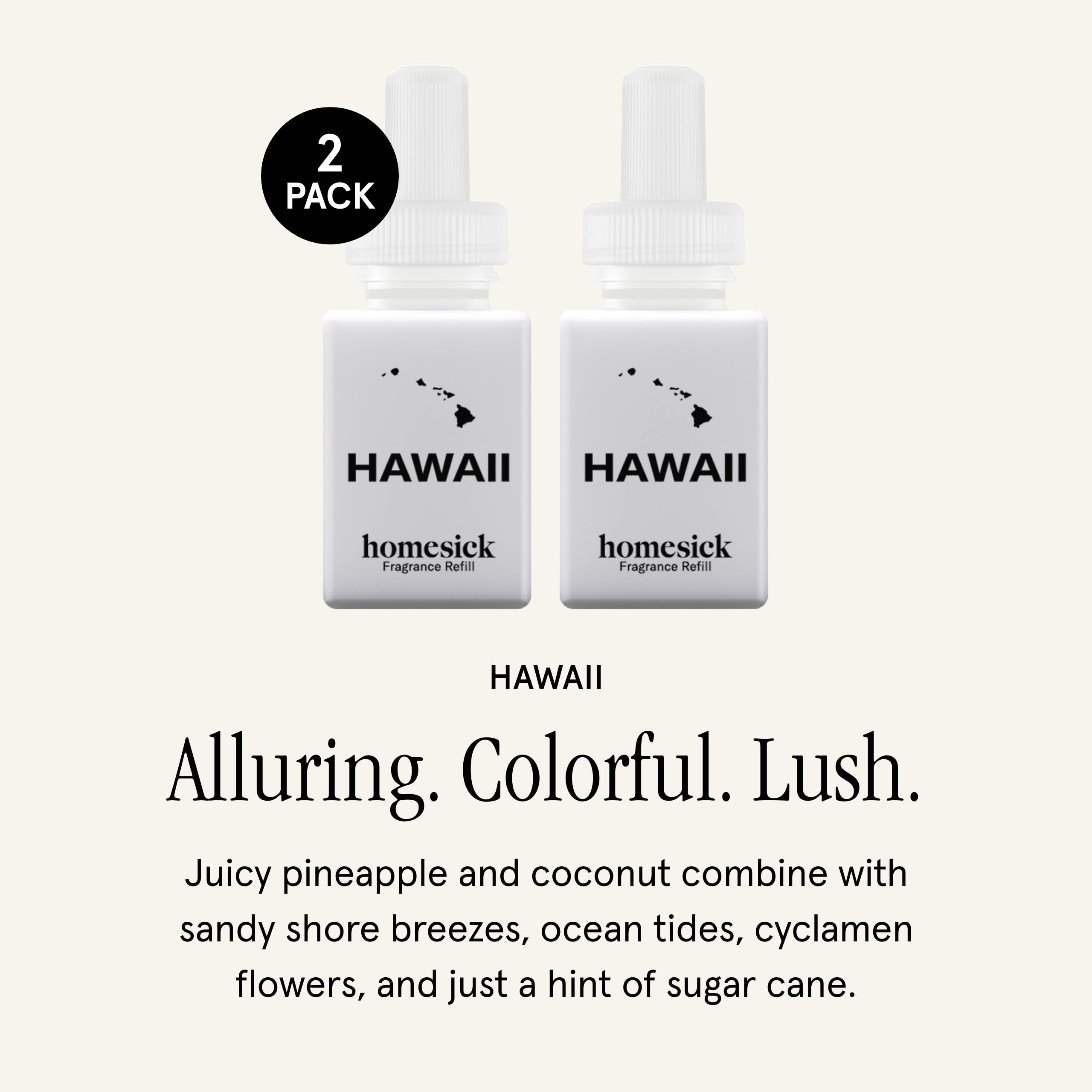 Pura & Homesick Home Scent Refill - Smart Home Air Diffuser Fragrance - Up To 120-Hours Of Luxury Fragrance Per Refill - Clean &