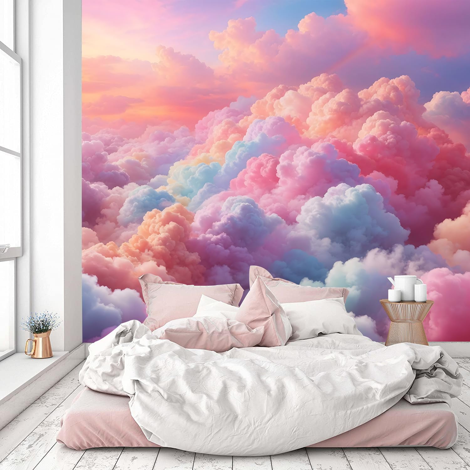YQWDMX -Colorful Cloud Nursery Wallpaper XT23 S 100 x 65