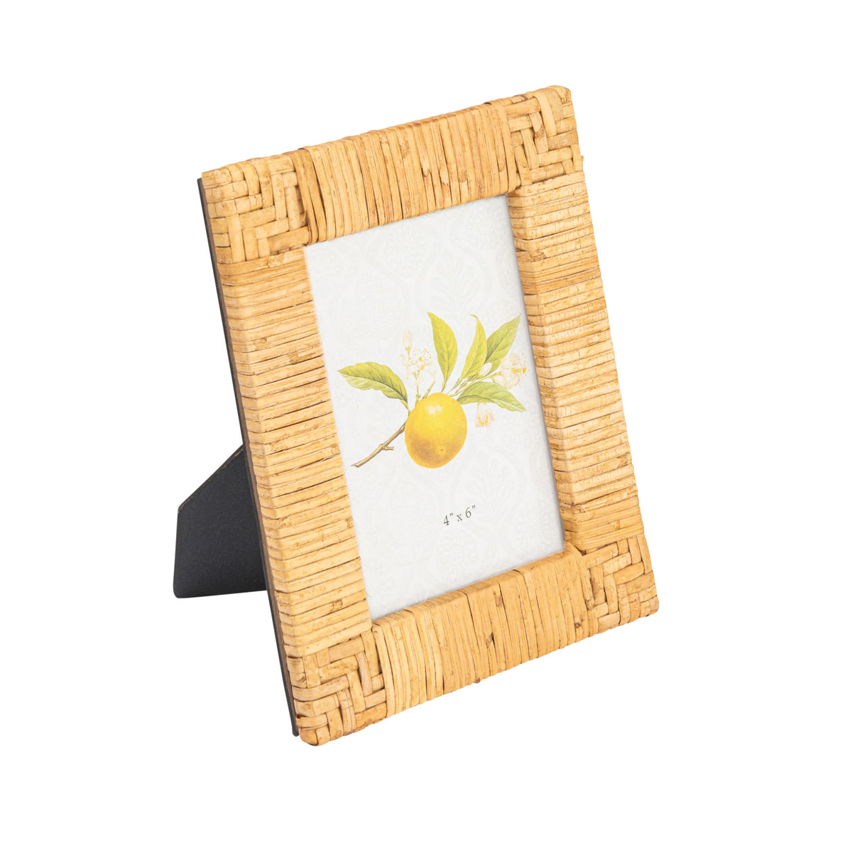 Creative Co-Op Handwoven Rattan Photo Frame (Holds 4 x 6 Photo) Brown