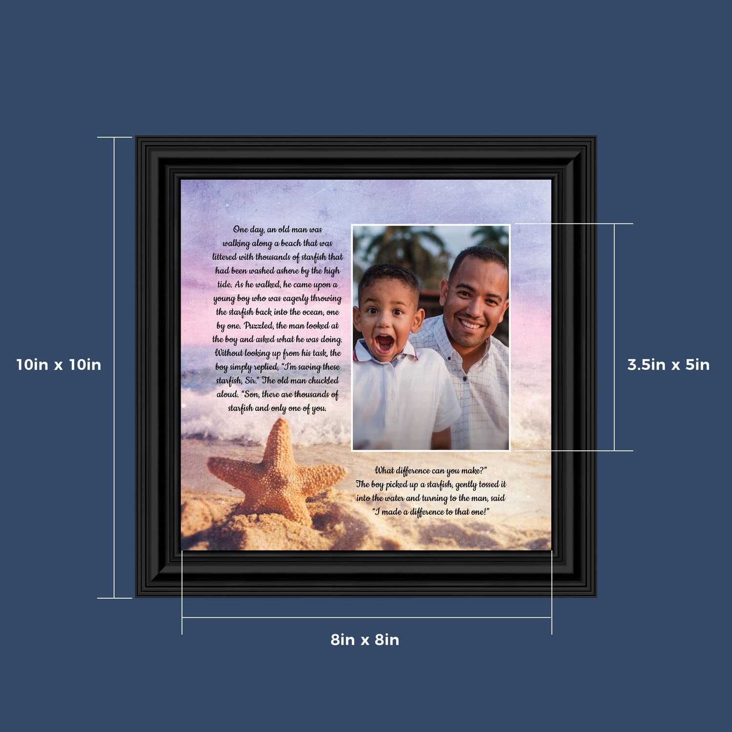 The Starfish Story Teacher Gift, The Legend Of The Starfish Wall Decor, Thank You Gifts Or Encouragement Gifts, Thinking Of You
