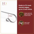 Haute Decor The Original Mantleclip - 4 Pack (Oil-Rubbed Bronze) - Hang Christmas Stockings Safely And Securely From Mantels Up