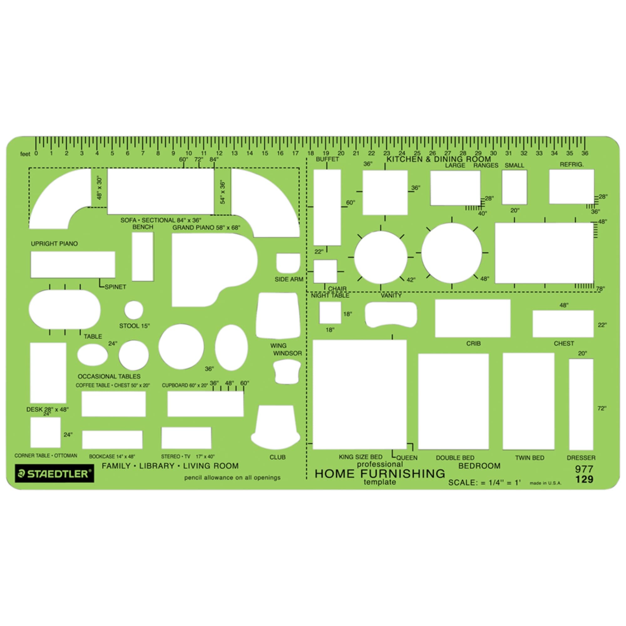 Staedtler Technical Drawing Template (977 129 02)