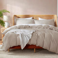 Nestl Linen Duvet Cover King Size - Soft Double Brushed King Duvet Cover Set, 3 Piece, With Button Closure, 1 Duvet Cover 104X90