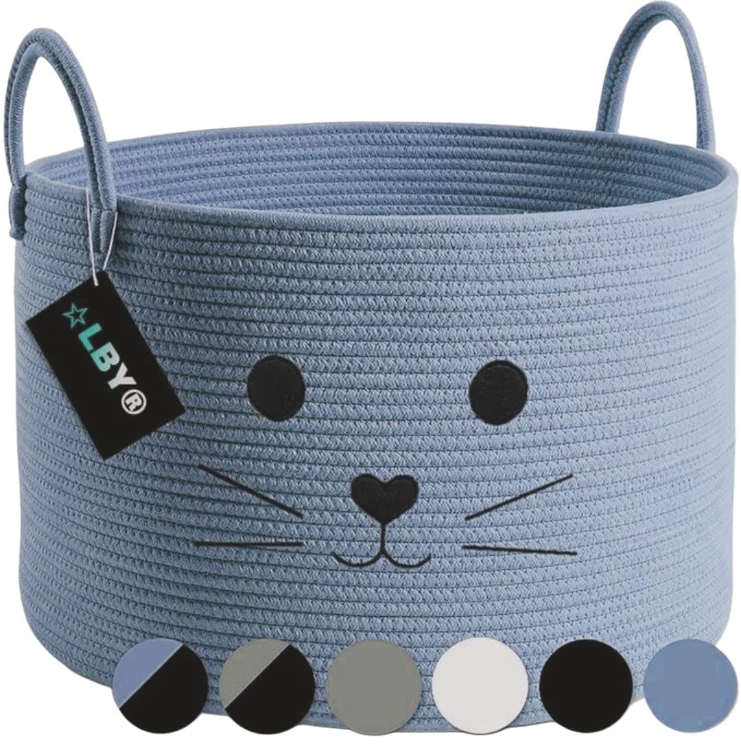 Rugszone Handwoven Grey Jute & Cotton Basket  EcoFriendly, Foldable Round Organizer For Closet Storage, Home Decor, Gift Wrap