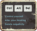 Vivipow Inspirational Quote Mouse Pad, Stitched Edges Mouse Pad With Ctrl Del Alt Quote Pattern