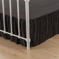 Bed Skirt, Bed Skirt Queen Size, Ruffled Bed Skirt With Split Corners, Queen Bed Skirt 14 Inch Drop, Striped Boho Queen Size Bed
