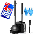 Denvlex 4in1 Toilet Plunger and Brush Set  Home Bathroom Cleaning Tools