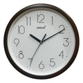Oreva Ajanta Quartz Plastic Round Shape 25 cm X 25 cm Fancy Home Decor Wall Clock (Goldsil) for Home and Office A1