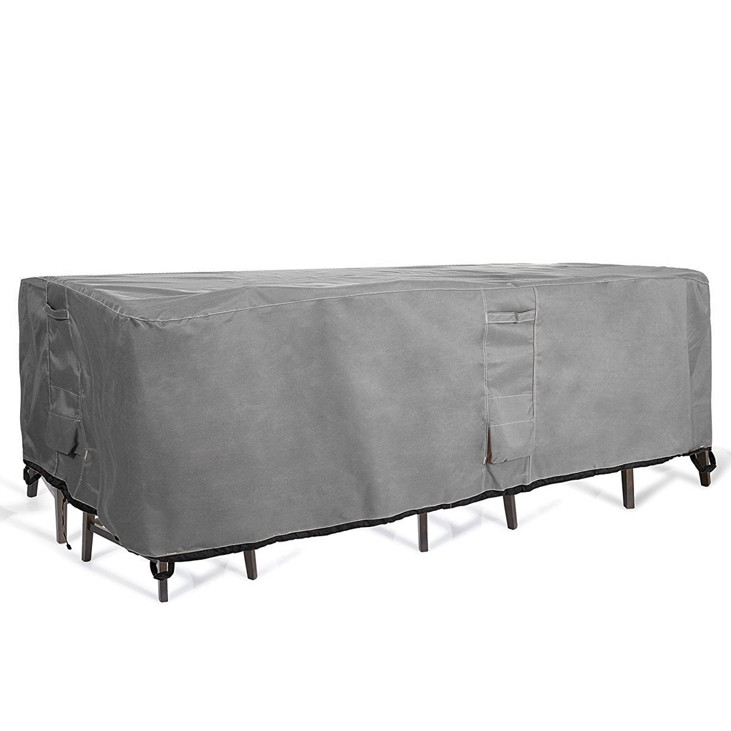 KHOMO GEAR - Patio Table & Chair Set Cover - Durable and Water Resistant Outdoor Furniture Cover, Extra Large