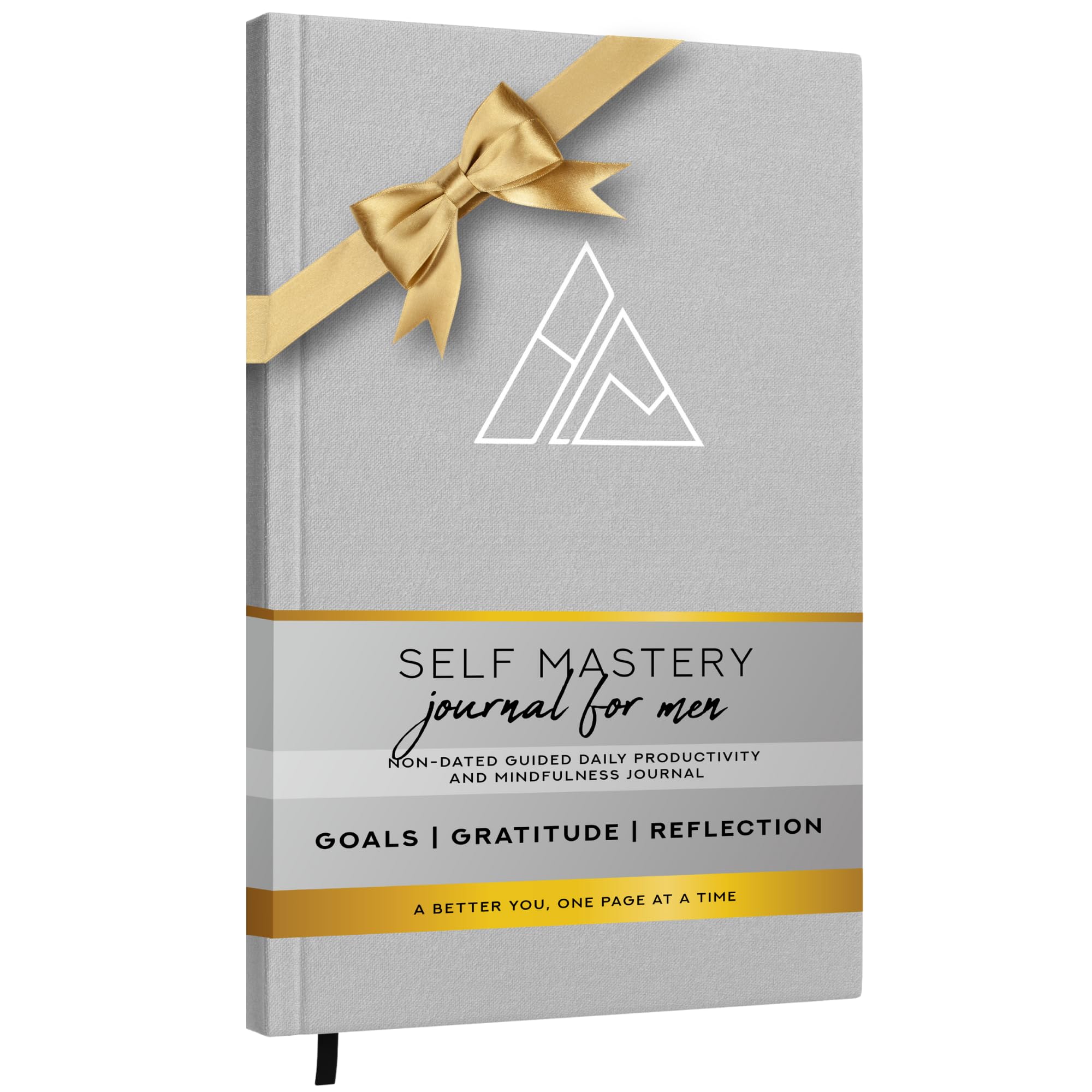 Self-Mastery Journal For Men - Daily Productivity Journal For Happiness, Gratitude Journal, Mindfulness, Self Care & Reflection