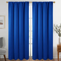 Diraysid Royal Blue Blackout Curtains For Bedroom And Living Room Thermal Insulated Room Darkening Curtains Drapes, 52 X 95, 2 P