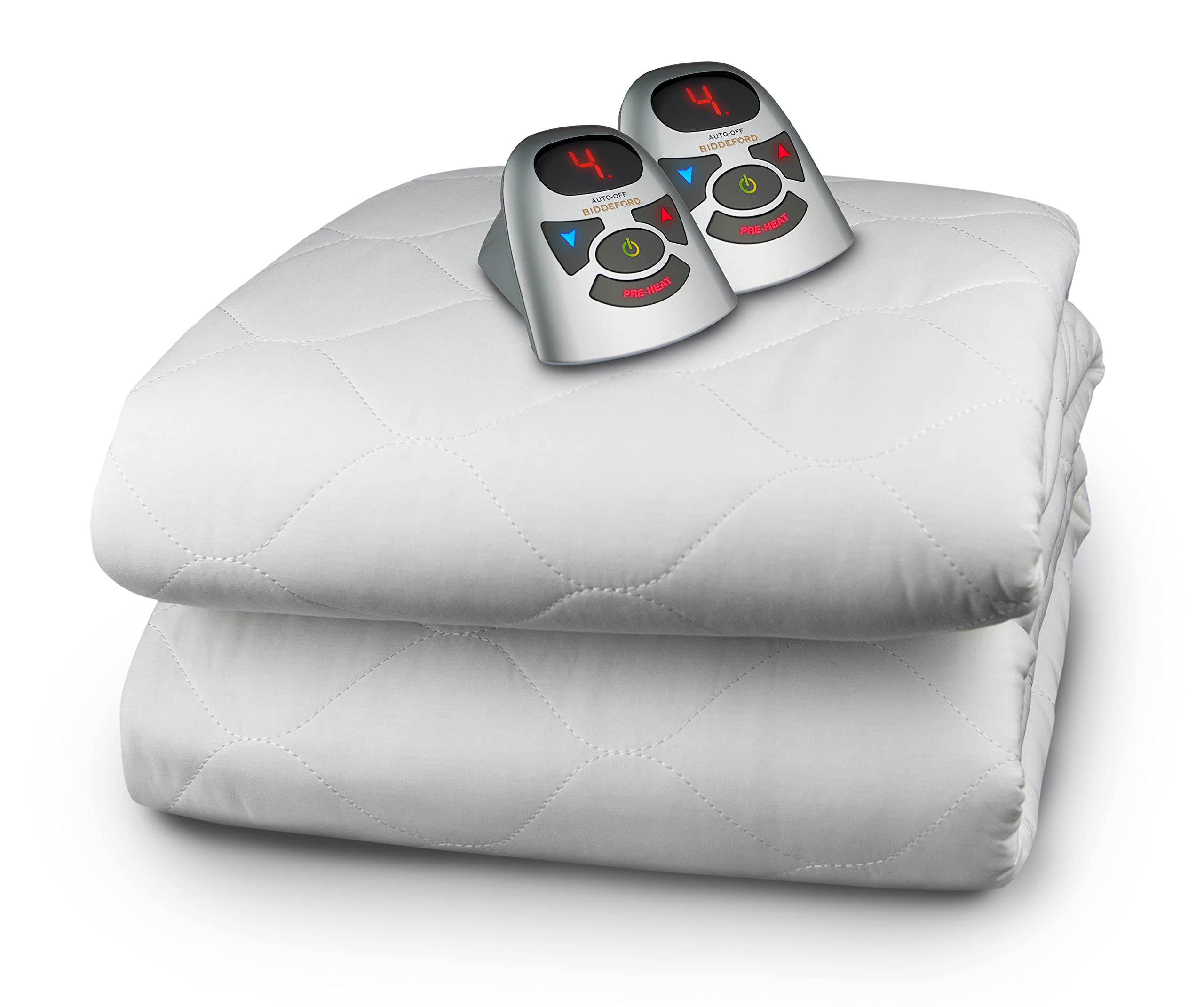 Biddeford Blankets Heated Mattress Pad King White Polyester
