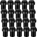 Chumia 10 Pcs Door Stops Floor Mounted Door Stopper Stainless Steel Cylindrical Floor Door Stop Modern Decorative Rubber Bumper
