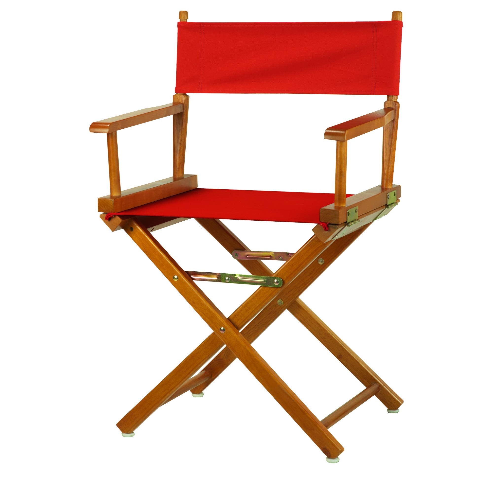 Casual Home 18 Directors Chair Honey Oak Frame with Red Canvas