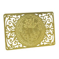 Feng Shui Wealth-Bringing Mongoose Gold Talisman Card W4124