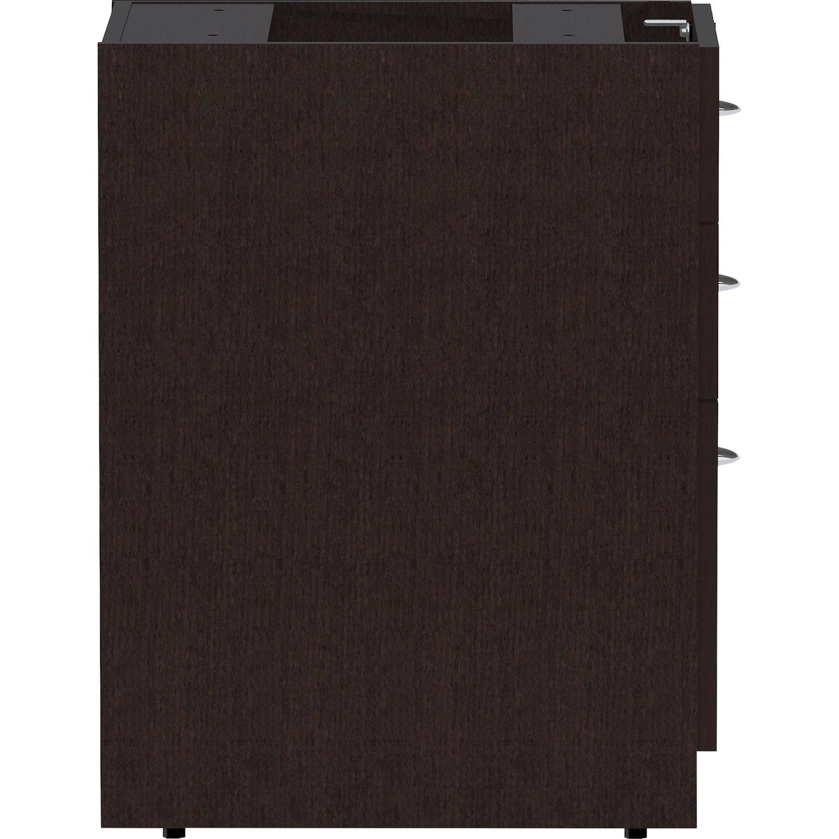 Lorell, LLR18220, Essentials Espresso Laminate Pedestal, 1 Each