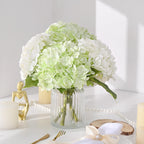 Martine Mall 4Pcs 21In Hydrangea Artificial Flowers, Latex Real Touch Hydrangeas Lifelike Large Hydrangea Flowers For Home Decor