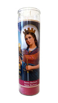 Staci19 Saint Barbara (Samta Barbara) Red Devotional Candle