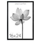 Americanflat 16x24 Poster Frame with Polished Plexiglass - Soho Collection - Gallery Style Deep Molding Frame for Wall Display -