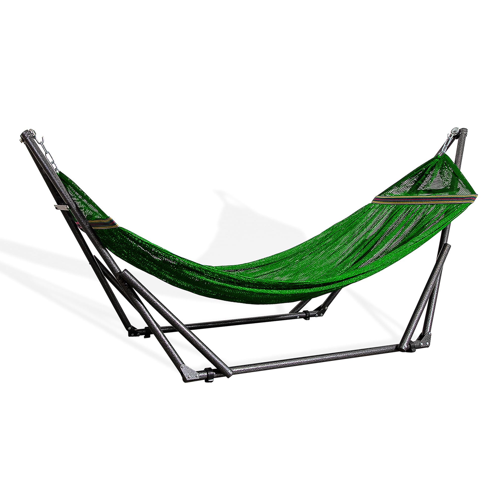 Best Home Fashion Hammock with Collapsible Steel Stand & Carrying Case, Portable & Adjustable, Perfect for Camping Beach Summer 