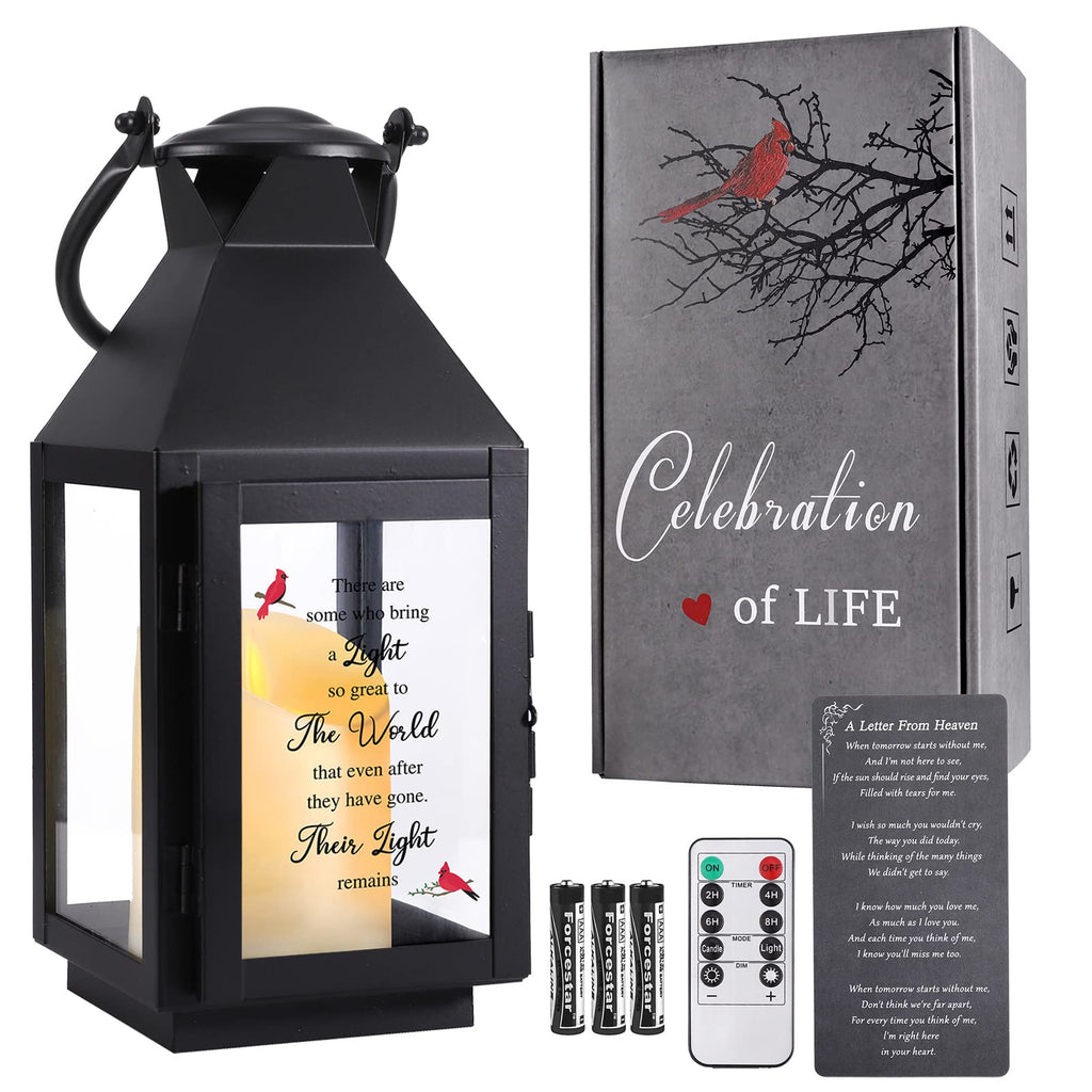 Memorial Lantern, Bereavement Gifts,Sympathy Gifts for Loss of Mom/Dad/Loved One, in Memory of Loved One Gifts, Remembrance Gift