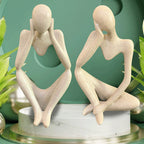 Thinker Statues And Sculptures, Sandstone Resin Thinker Statue Ornaments, Abstract Style Sculptures, Housewarming Gifts, Housewa
