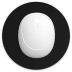 Dapesuom Small Mouse Pad, 6 X 6 Inch Thick Rubber Premium-Textured Non-Slip Portable & Washable Round Mini Mouse Mat For Women W