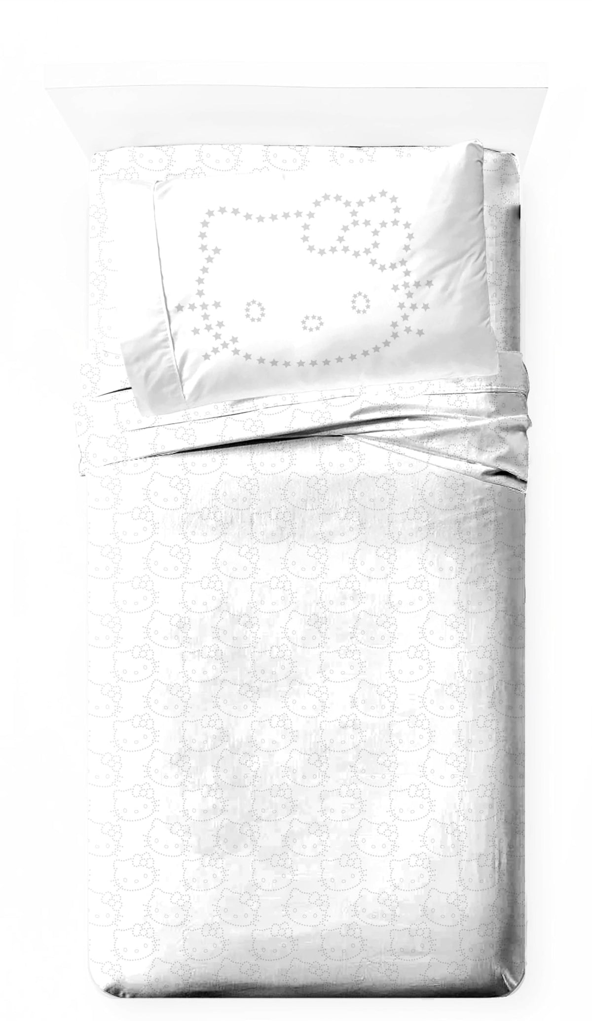 Jay Franco Hello Kitty Zodiac And Stars Twin Size Sheet Set - Super Soft 3 Piece Bedding Set - Microfiber Sheets Includes Revers