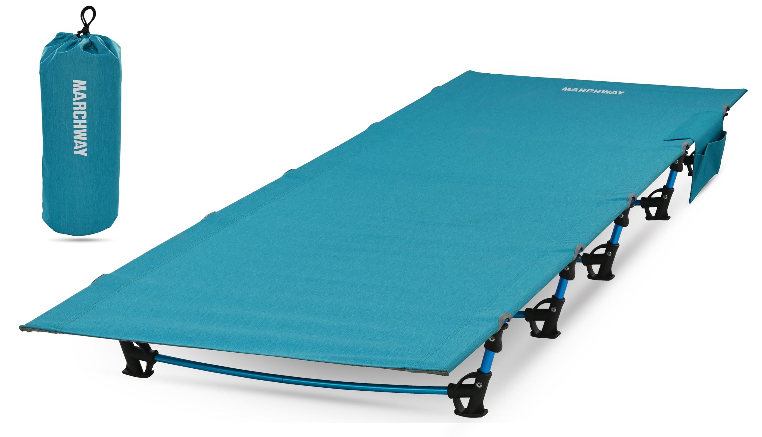 MARCHWAY Ultralight Folding Tent Camping Cot Bed, Portable Compact for Outdoor Travel, Base Camp, Hiking, Mountaineering, Lightw