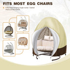 Boyspringg Patio Egg Chair Cover 91X80 Inches, Extra Large Double Egg Chair Cover For Outdoor Furniture, Swing Standing Egg Chair Cover Waterproof