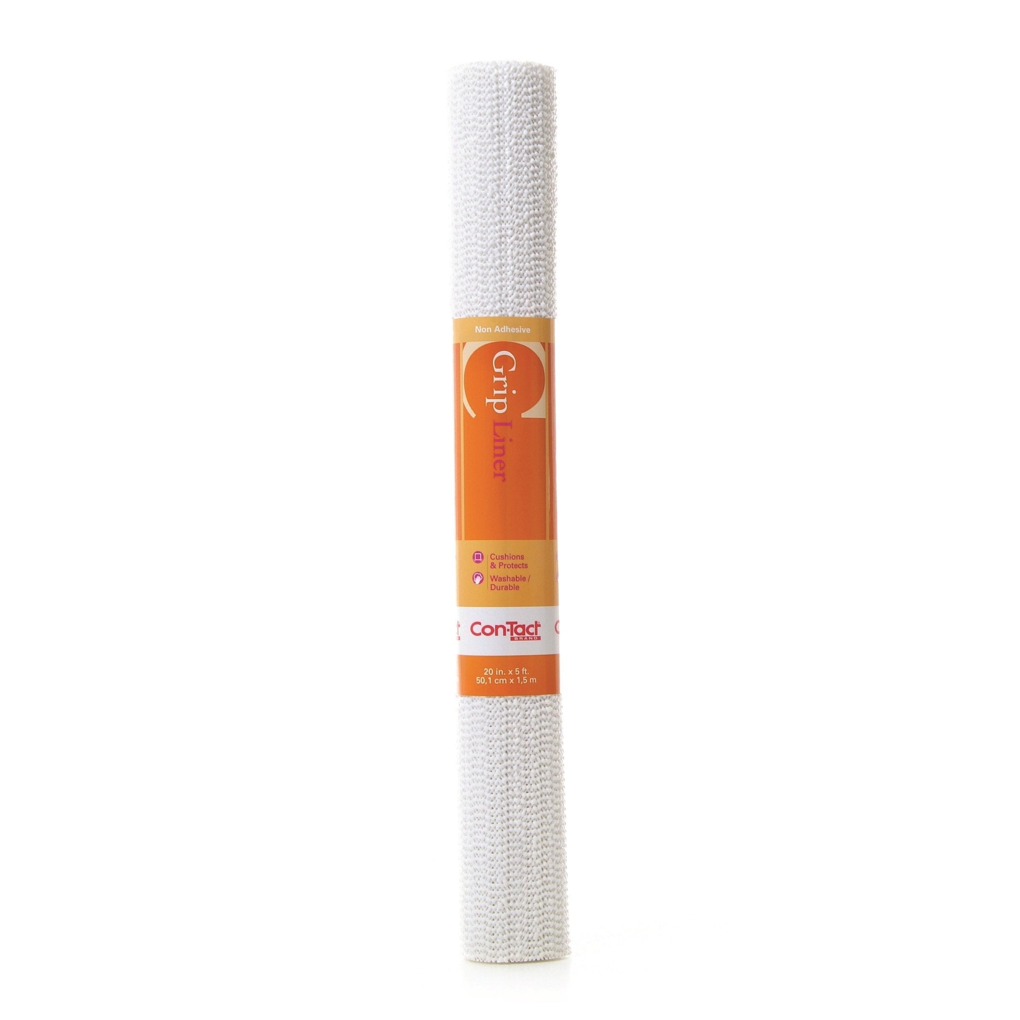 Con-Tact Brand Con-Tact Non-Adhesive Shelf and Drawer Grip Liner, 20 x 5, White (05F-C6F52-06)
